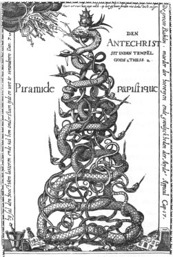 El Anticristo según un grabado del s. XVI.