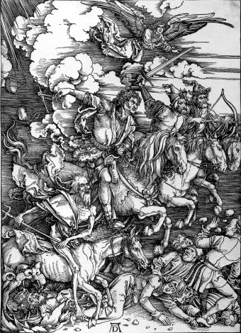 Los cuatro jinetes del Apocalipsis, Alberto Durero 1498.