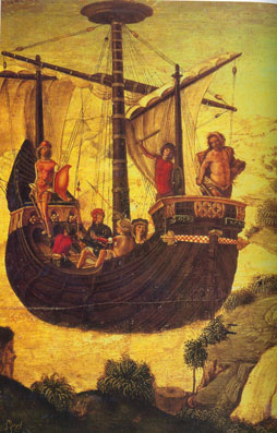 La nave Argo por Lorenzo Costa el Viejo (fragmento), 1530.
