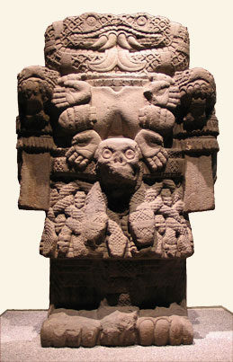Estatua de Coatlicue. Museo Nacional Antropológico de México.