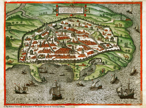 Croquis de la ciudad de Alejandría, 1575