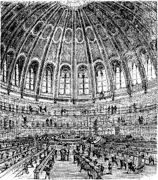 Londres. Sala de lectura del Museo Británico, 1890