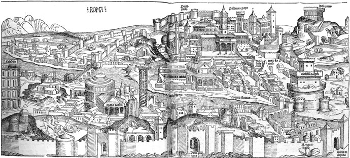 Vista de Roma. Colección de estampas