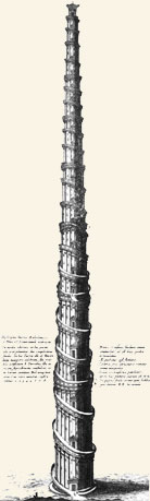 Torre de Babel cónica. Athanasius Kircher, Turris Babel. Amsterdam, 1679