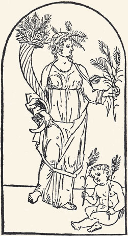 Cornucopia de la abundancia. Francesco Colonna, Hypnerotomachia Poliphili, Venecia, 1499