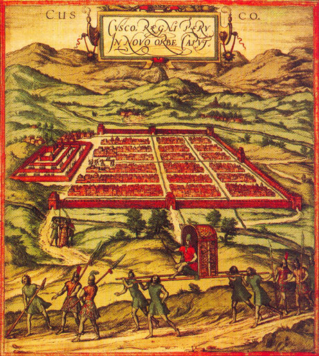 El Cuzco. Franz Hogenberg, 1572