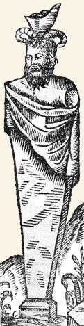 Estatua de Amón-Ra, según Athanasius Kircher