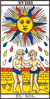 Gemelos. Arcano XIX del Tarot de Marsella