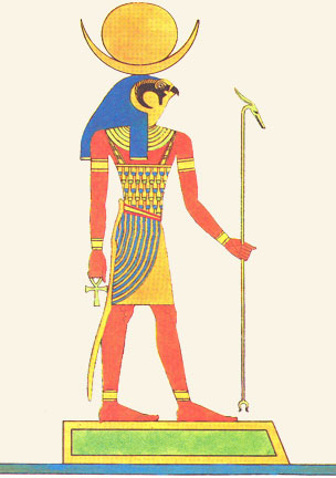 Horus como hombre con cabeza de halcón