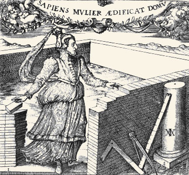La sabiduría de la mujer (la viuda) edifica la casa.