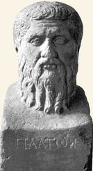 Busto de Platón.
