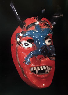 Máscara de diablo. Mazatenango, Guatemala, c. 1920