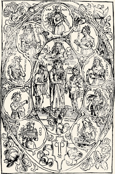 Tritonius y Celtes, Melopoiae. Augsburgo 1507.