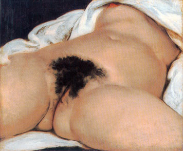 Gustave Courbet, "El origen del mundo", 1866. Museo de Orsay, París.