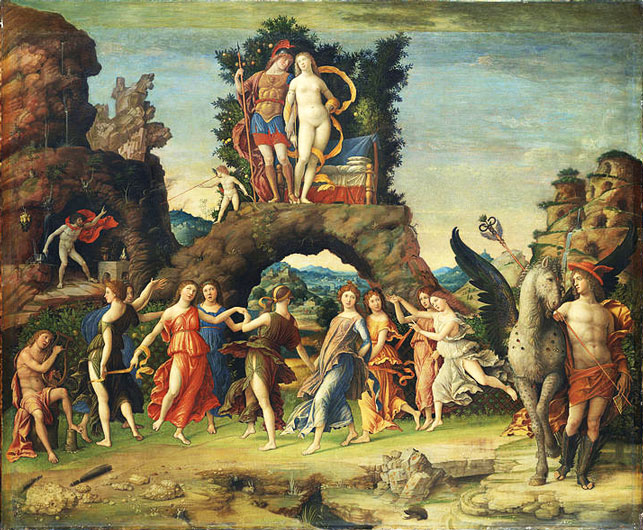 Andrea Mantegna, El Parnaso, 1497.