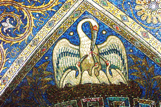 Mosaico católico de este símbolo.