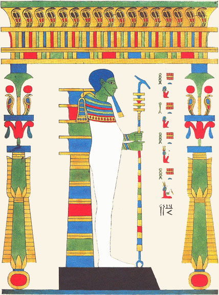 Ptah-Vulcano. J. F. Champollion, Panthéon Égyptien, 1823.