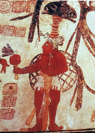 Vasija maya con representación de actos rituales. Clásico tardío, 600-900 d.C.