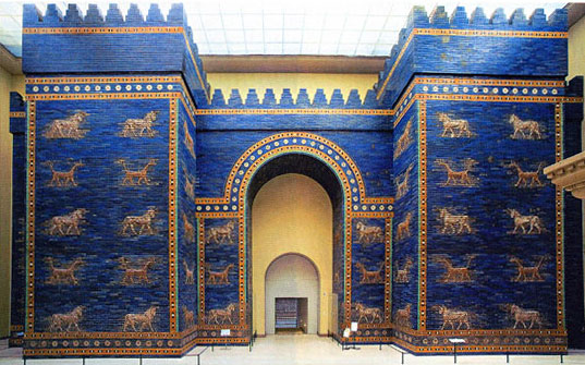 Puerta de Ishtar, Babilonia s. VI a. C. Museo de Pérgamo, Berlín