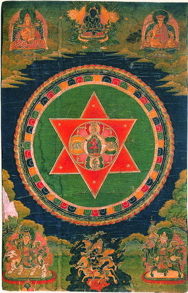 Mandala de Vajravarahi, Tíbet, s. XIX.