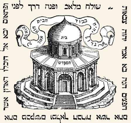 El Templo de Salomón. Maimónides, Mishneh Torah. Venecia, 1524.