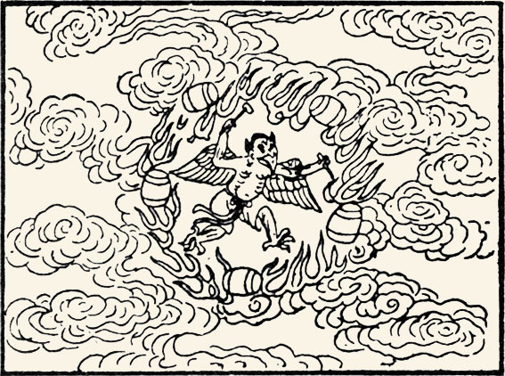 Dios del Trueno (Lei Kung). Mitología China.