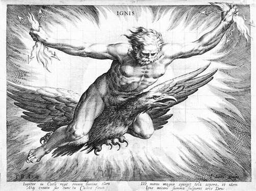 Zeus Tonante, extraída del archivo de imágenes del Warburg Institute.
